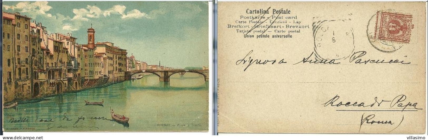 Firenze - Ponte S. Trinitá - VG. Primi ‘900 - Firenze
