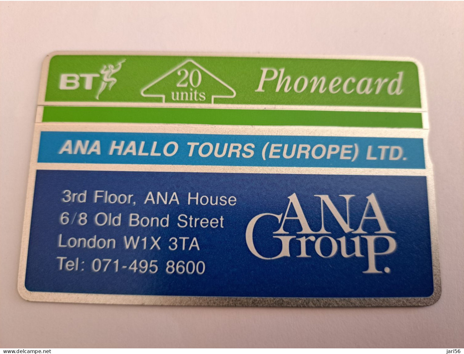 GREAT BRETAGNE/ L & G  20 UNITS /  ANA HALO TOURS/ ANA GROUP  /  / 112B /  MINT CARD **16642** - BT Edición Extranjera