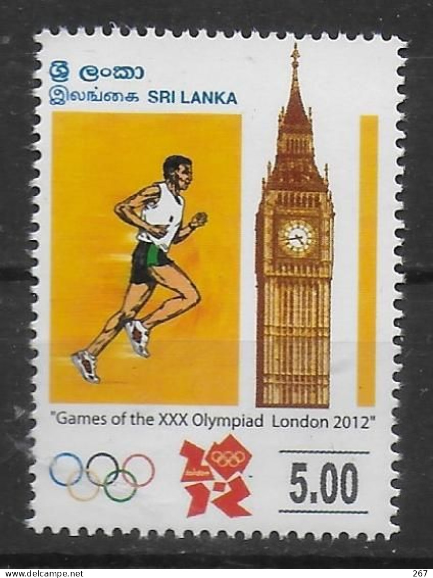 SRI LANKA  N° 1853   * *  Jo 2012  Course - Athlétisme