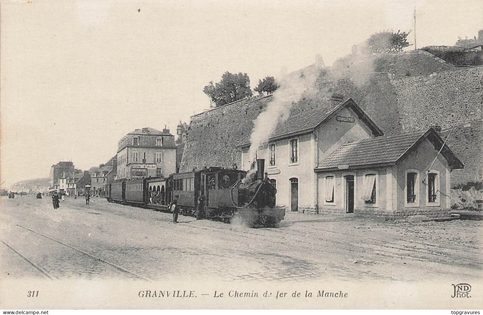 50 GRANVILLE CHEMIN DE FER DE LA MANCHE - TRAIN - 1130 - Granville