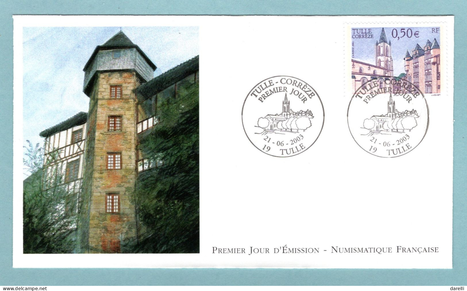 FDC France 2003 - Tulle (Corrèze) - YT 3580 - 19 Tulle - 2000-2009