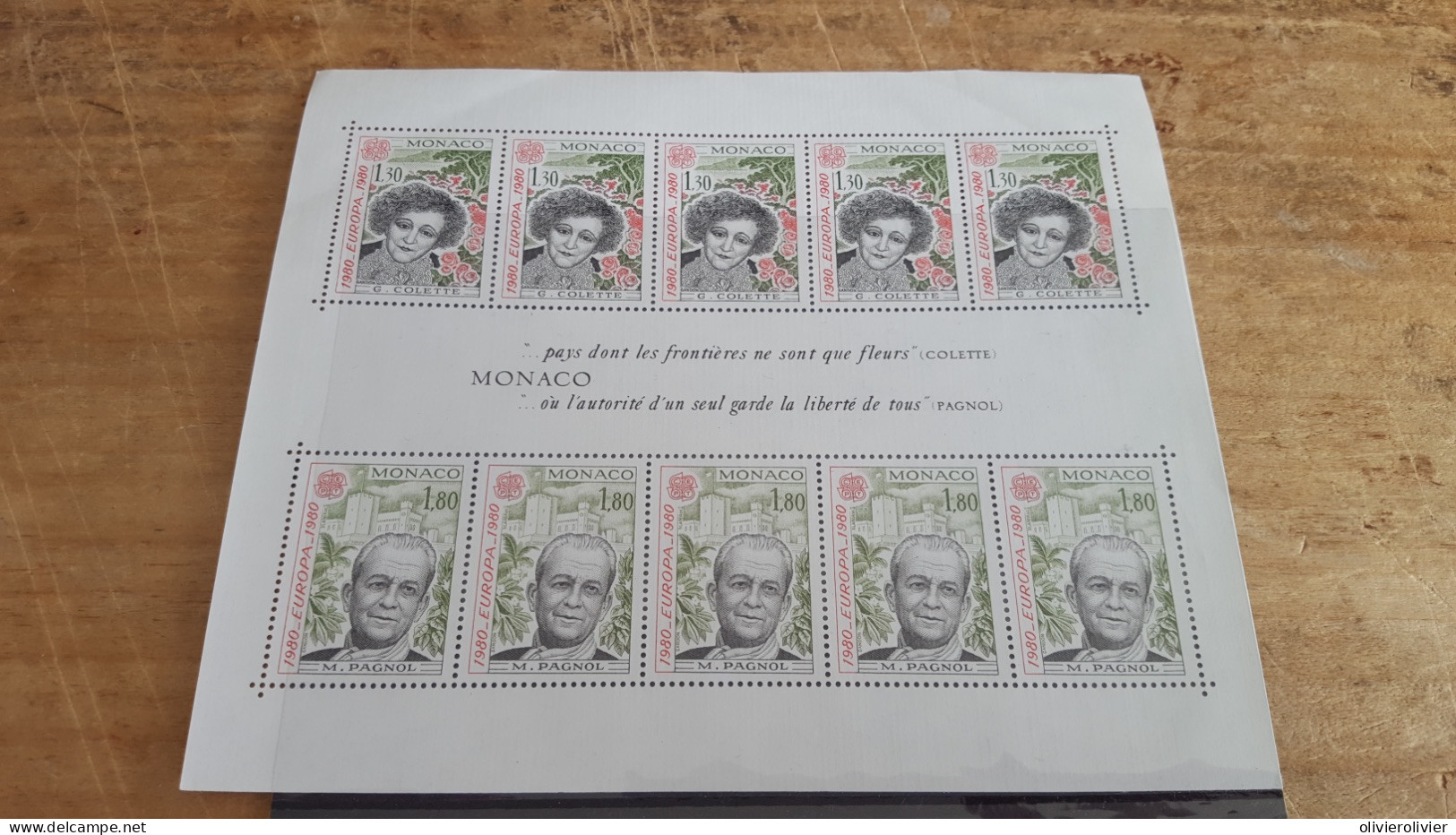 REF A3555 MONACO NEUF** BLOC - Collections, Lots & Series