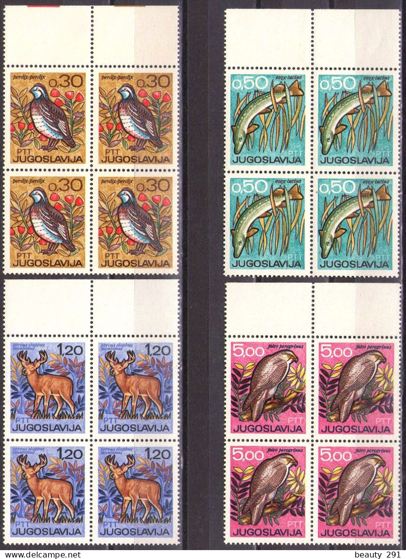 Yugoslavia 1967 - International Hunting And Fishing Exhibition In Novi Sad - Mi 1228-1231 - MNH**VF - Unused Stamps