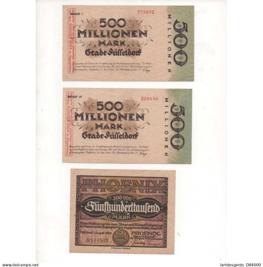 NOTGELD - DUSSELDORF - 16 Different Notes (D078) - Lokale Ausgaben