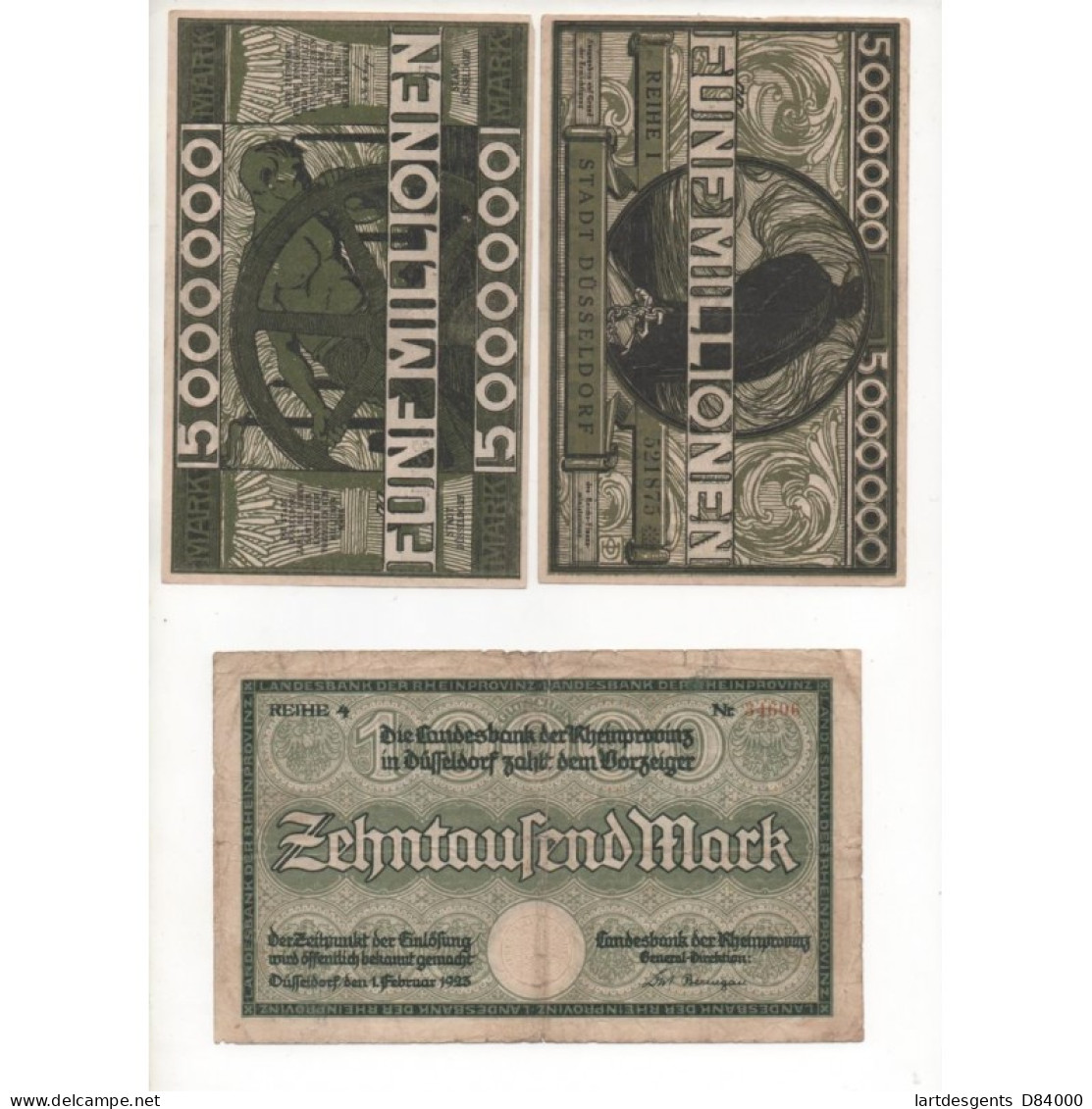 NOTGELD - DUSSERDORF - 10 Different Notes (D080) - [11] Emissions Locales