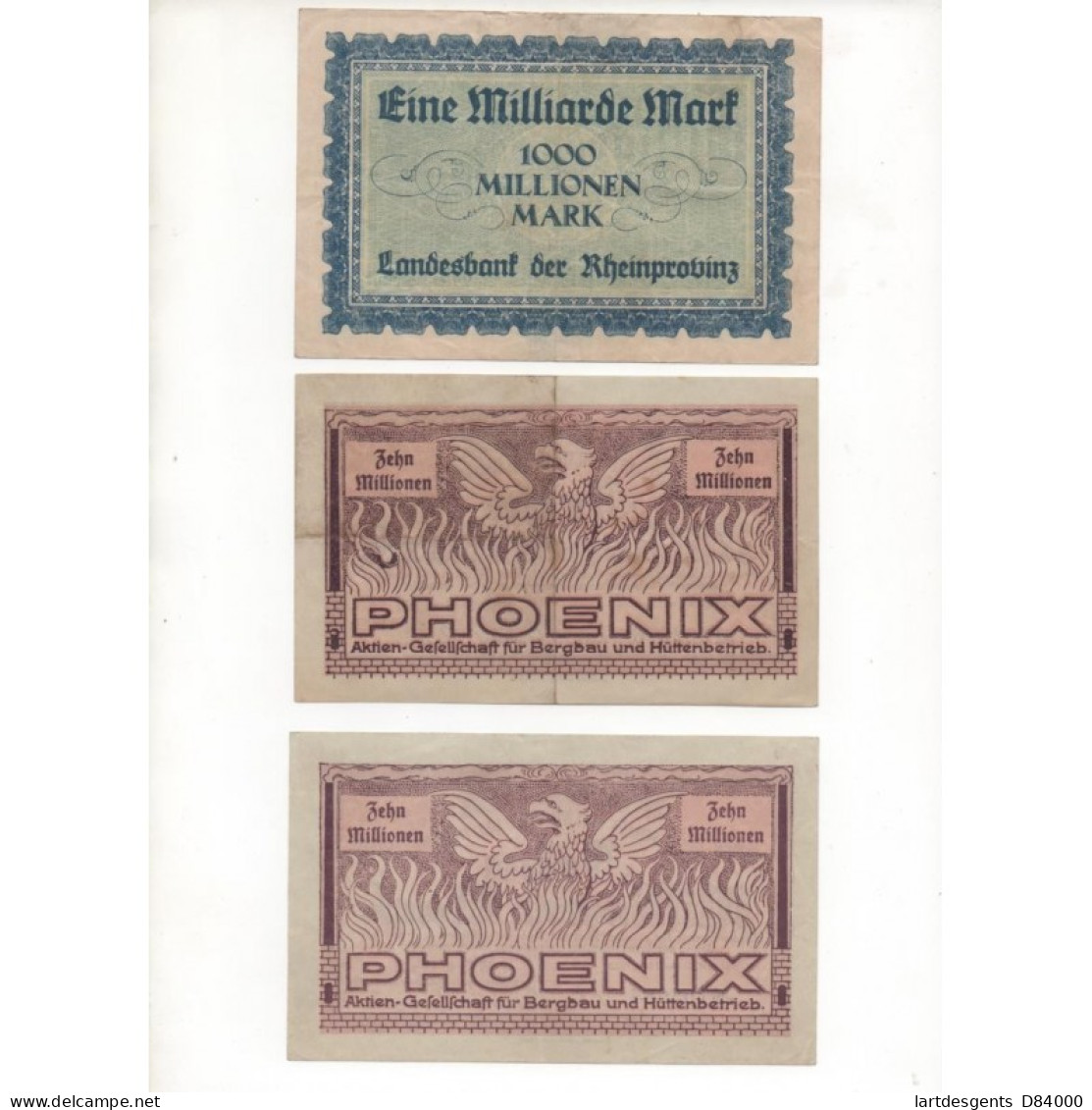 NOTGELD - DUSSELDORF - 13 different notes - VARIANTE (D082)