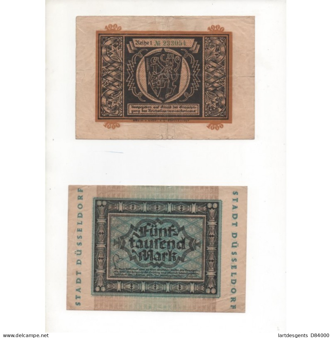 NOTGELD - DUSSELDORF - 13 different notes - VARIANTE (D082)