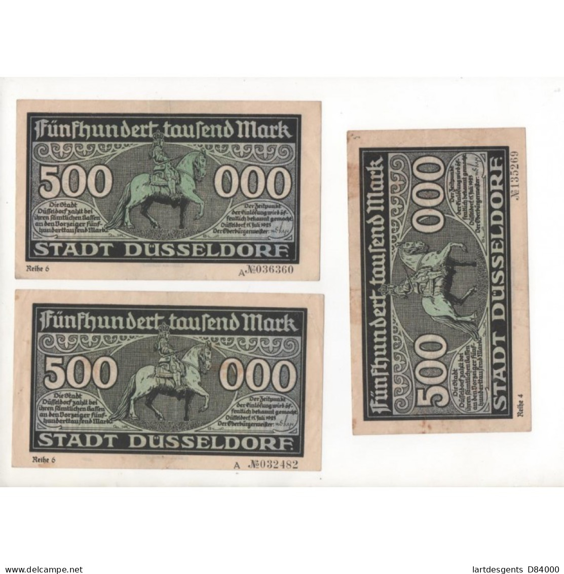 NOTGELD - DUSSELDORF - 15 different notes - VARIANTE (D084)