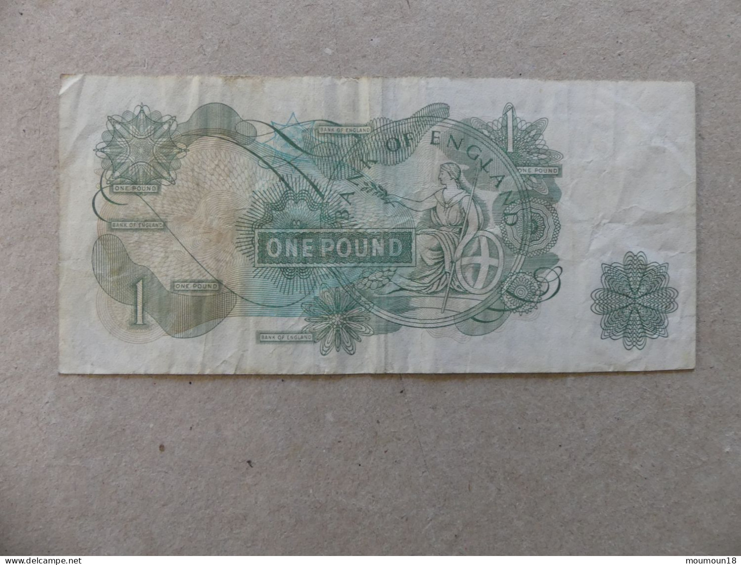 Billet Banque Royaume-Uni One Pound ET69 418774 1 Livre - 1 Pond