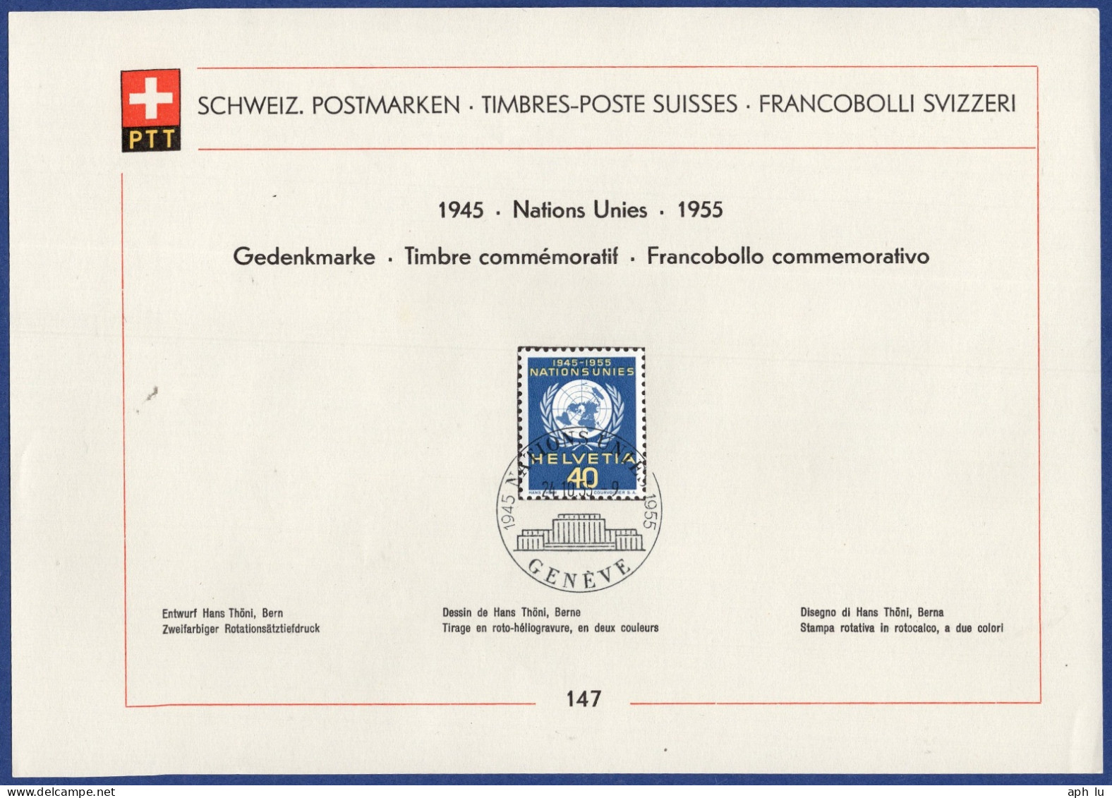 Nations Unies (DDD074) - Service