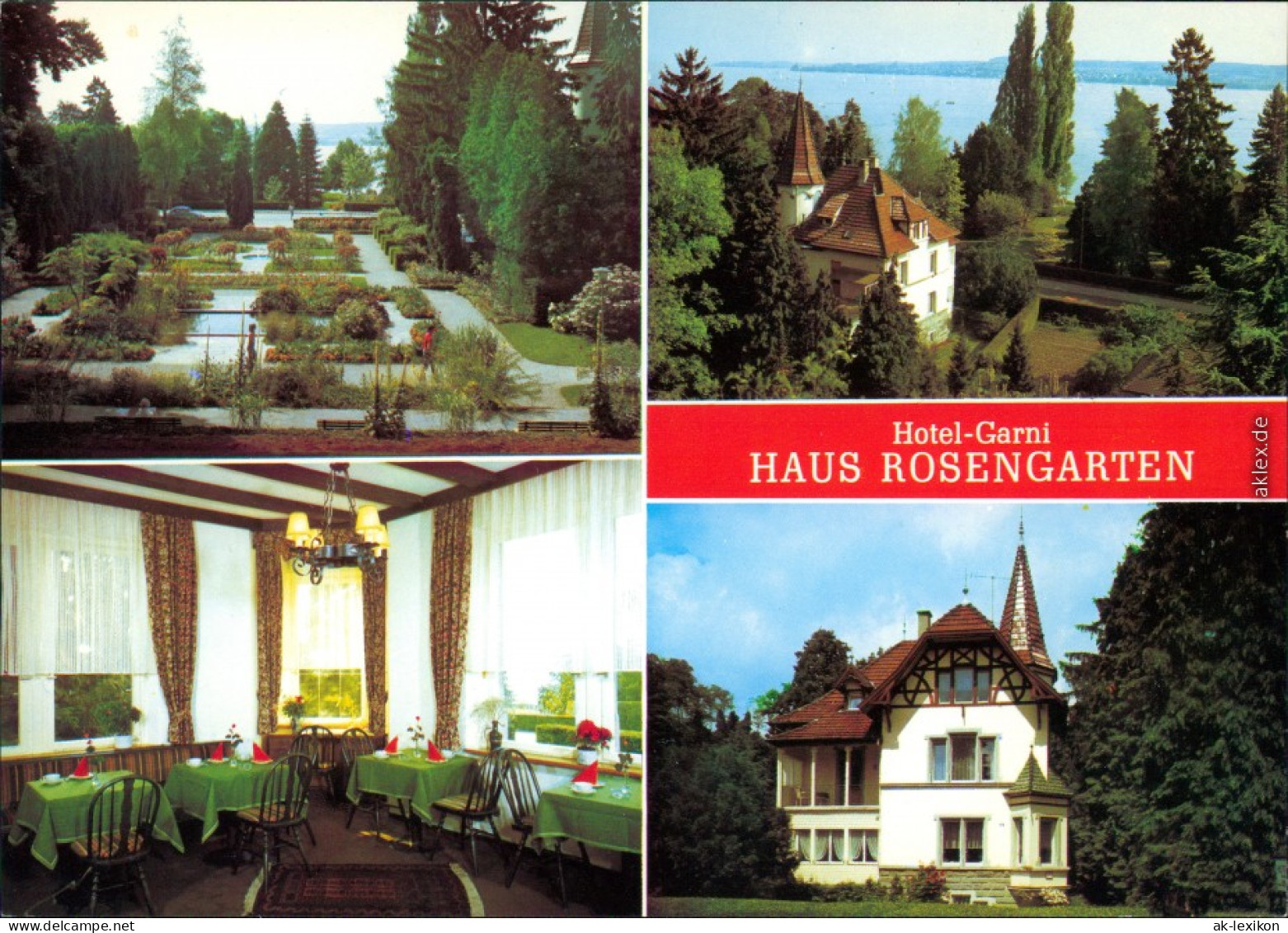 Ansichtskarte Überlingen Hotel-Garni - Haus Rosengarten 1988 - Überlingen