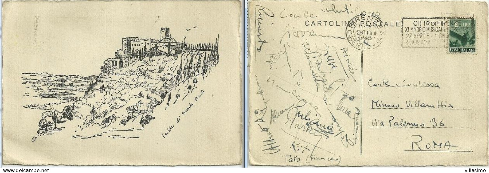 Firenze - Castello Di Monte Acuto - VG. 1948 - Firenze (Florence)