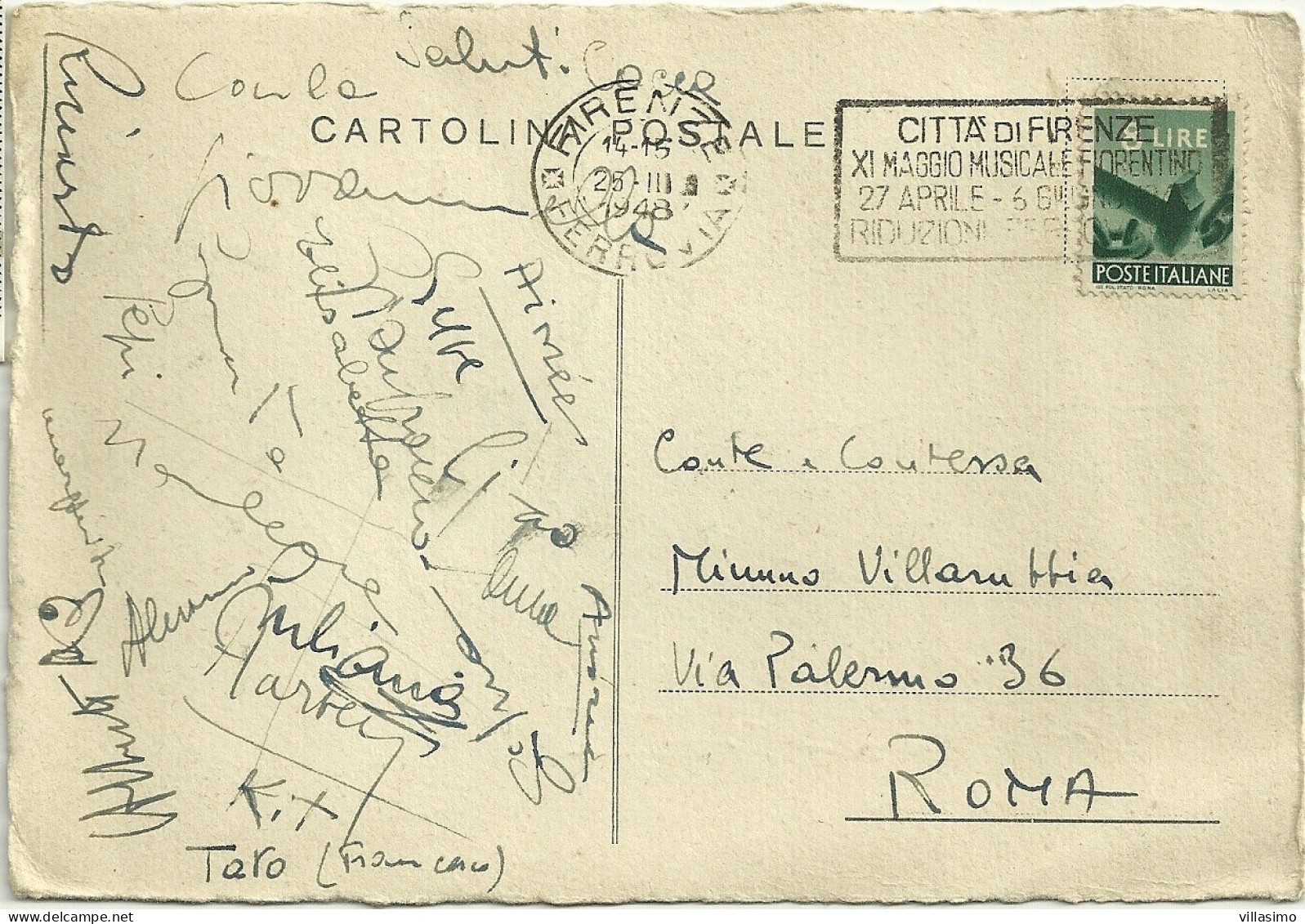 Firenze - Castello Di Monte Acuto - VG. 1948 - Firenze (Florence)