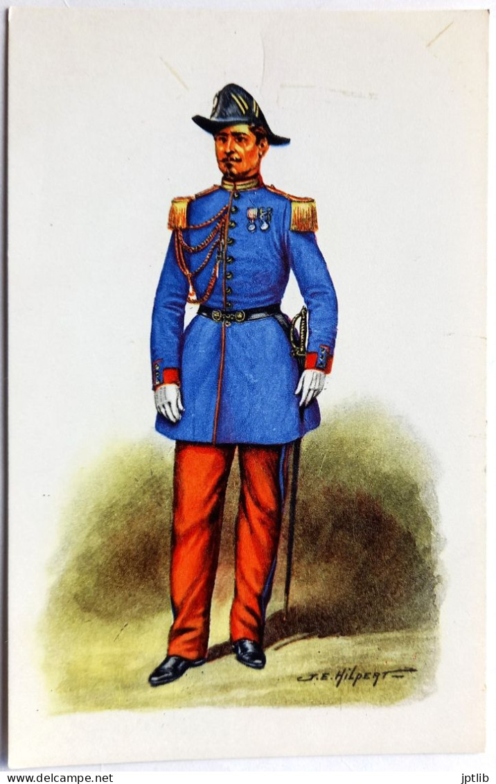 Carte Postale Illustrateur / J. E. HILPERT / Société D'Édition Française / CENT-GARDES - 2 - Tenue De Sortie (1858). - Other & Unclassified