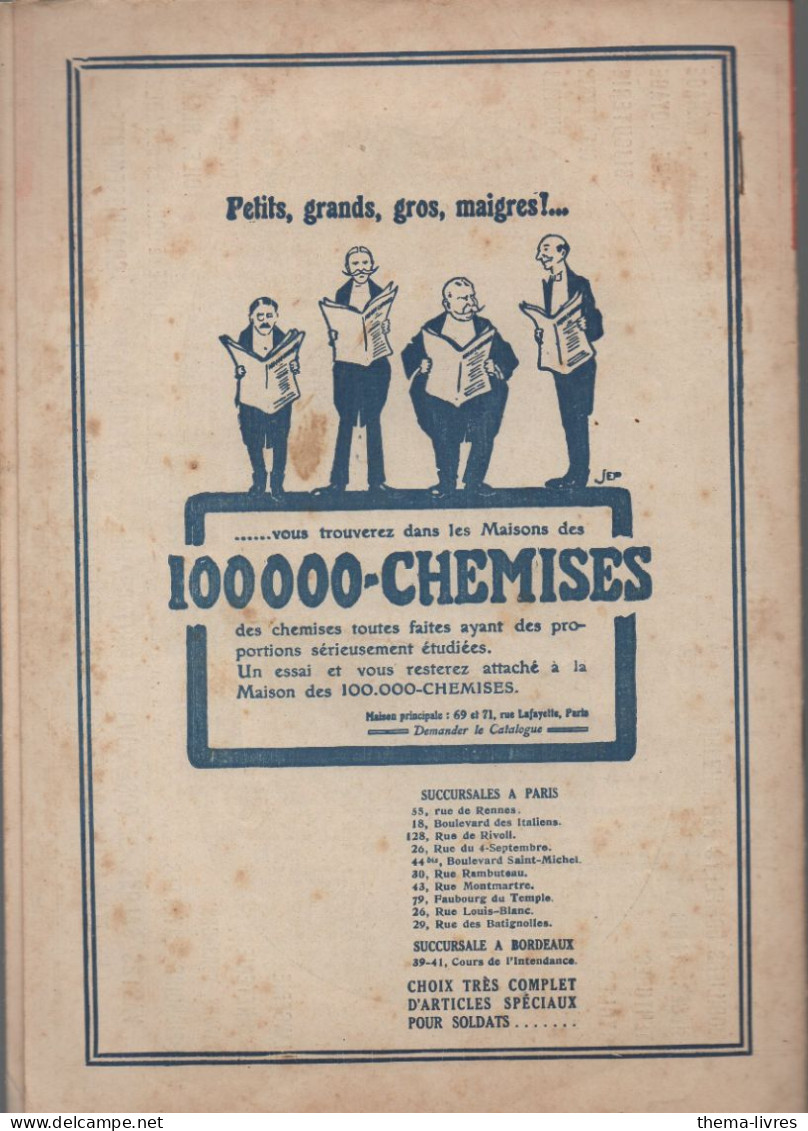 Revue   LE CRI DE PARIS  N° 1035 Janvier 1917     (pub 100000 Chemises  Au Plat Inf)  (CAT4090 / 1035) - Humor