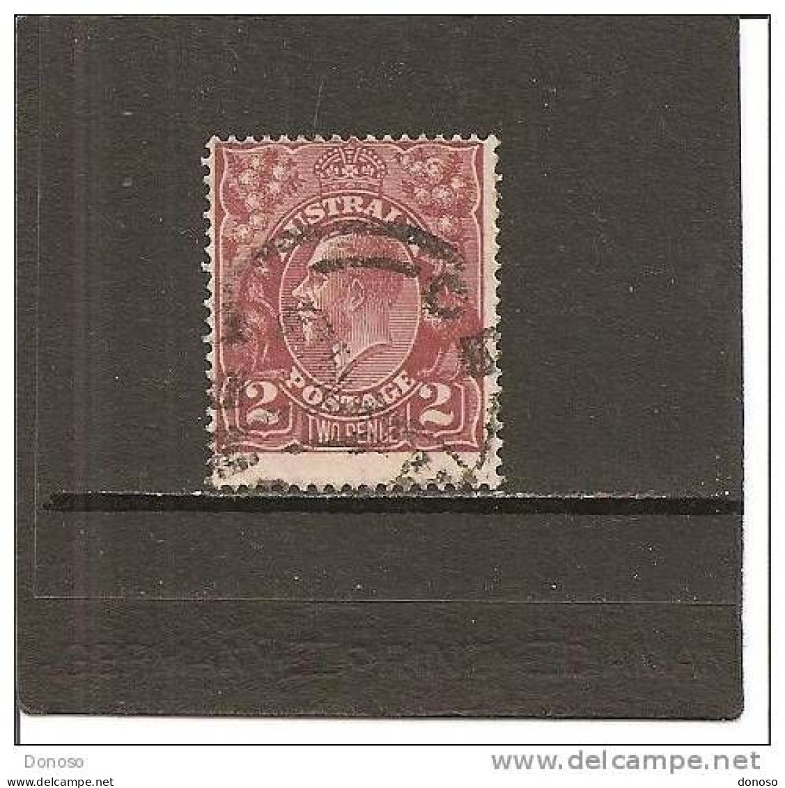 AUSTRALIE 1923 GEORGES V Yvert 38, Michel 60 Oblitéré Cote 10 Euros - Gebraucht