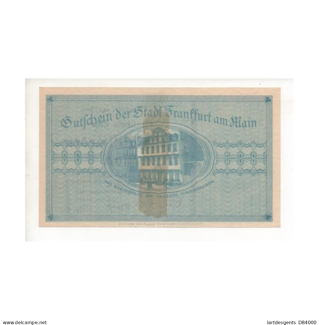 NOTGELD - FRANKFURT - 4 Different Notes (F023) - Lokale Ausgaben