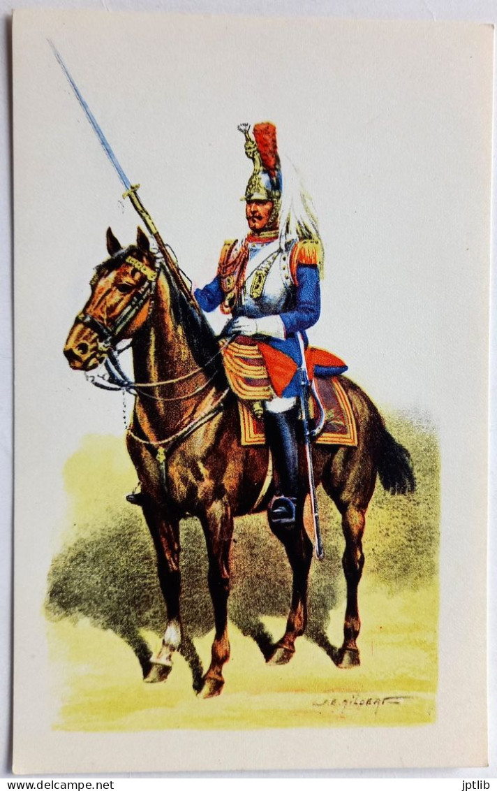 Carte Postale Illustrateur / J. E. HILPERT / Société D'Édition Française / CENT-GARDES - 3 - Grande Tenue (1860). - Sonstige & Ohne Zuordnung