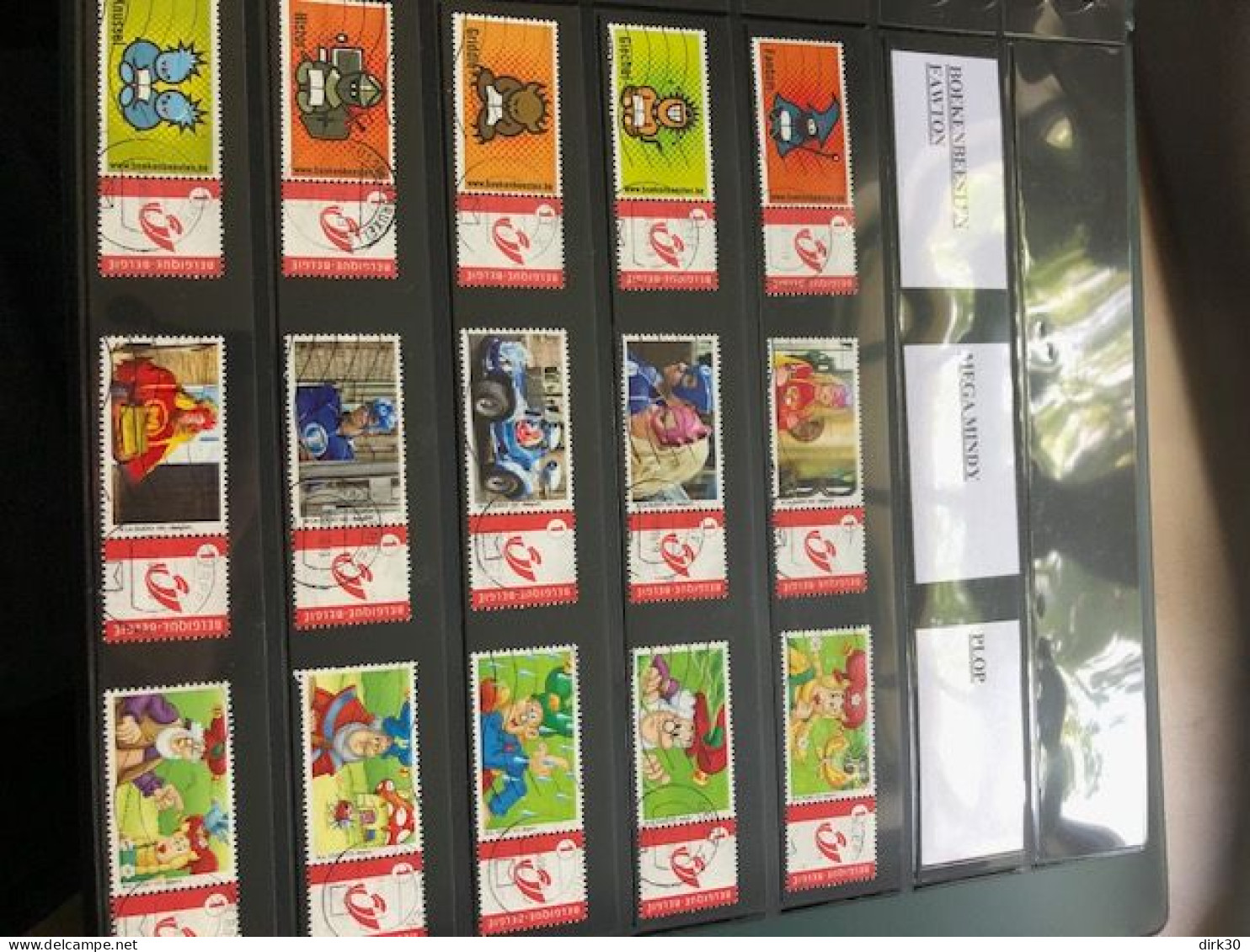 Belgie Duostamps Fawton Mega  Mindy Plop 15x Gestempeld Gepersonaliseerde Zegels (staat Zie Scan) - Oblitérés