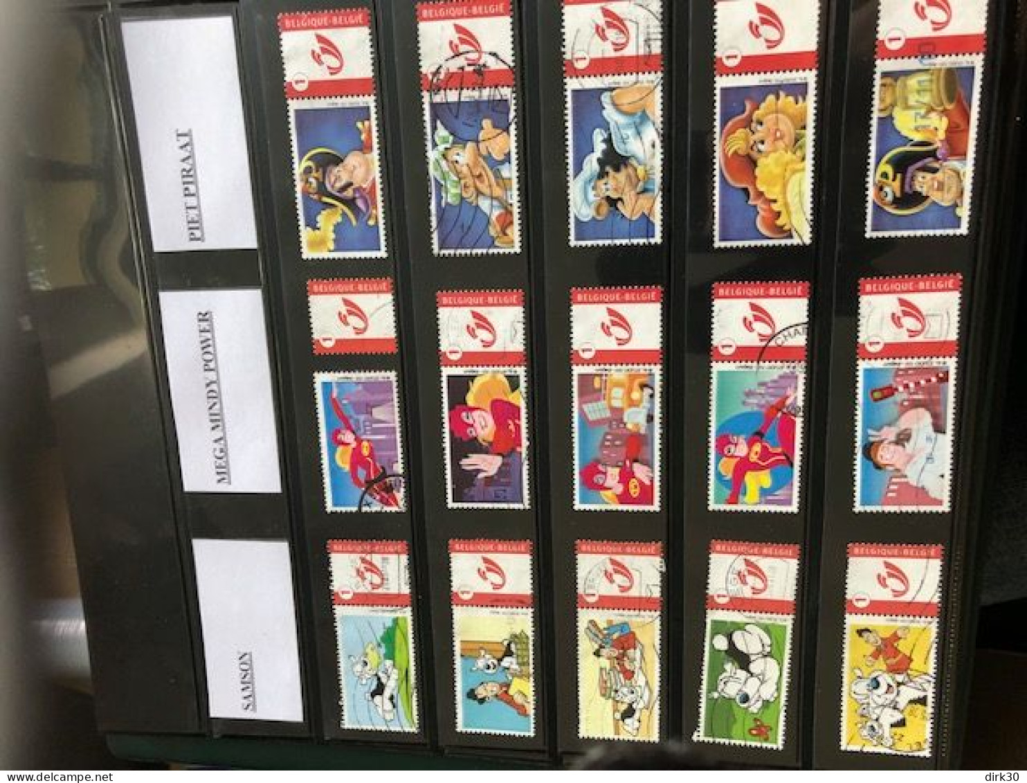 Belgie Duostamps Samson Mega  Mindy Piet Piraat 15x Gestempeld Gepersonaliseerde Zegels (staat Zie Scan) - Afgestempeld