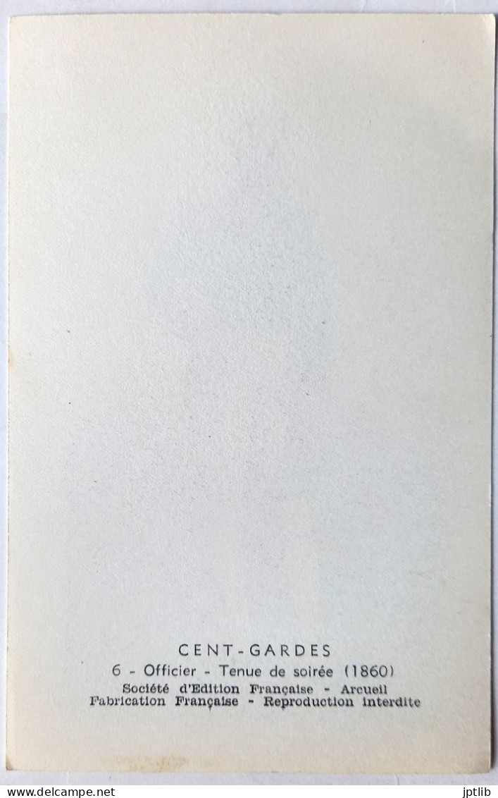 Carte Postale Illustrateur / J. E. HILPERT / Société D'Édition Française / CENT-GARDES - 6 - Officier - Tenue De Soirée - Other & Unclassified