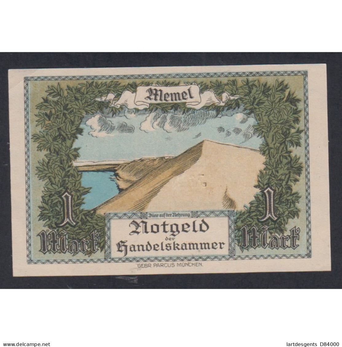 NOTGELD - Memel 1 Mark 22 Février 1922, French Administration-Post WWI, Lartdesgents.fr - [11] Emissions Locales