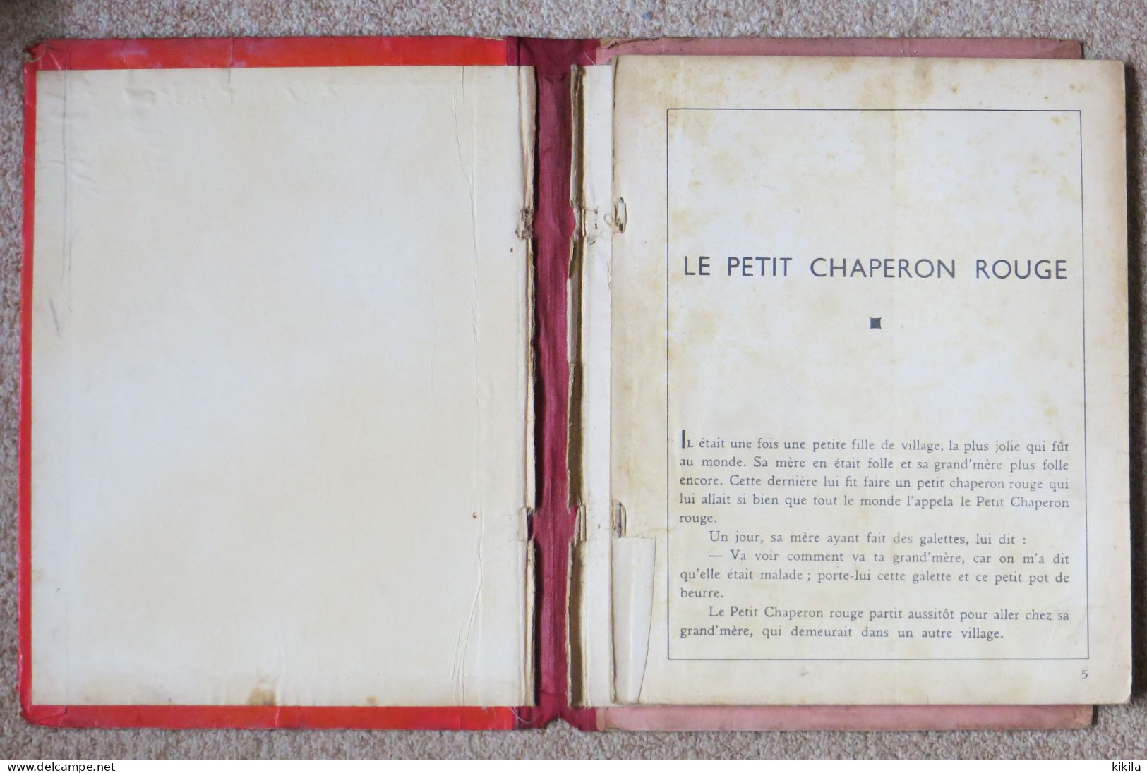 Livre Illustré CONTES CHOISIS DE PERRAULT: Le Petit Chaperon Rouge - Riquet à La Houppe - Les Fées - Cendrillon -* - Contes