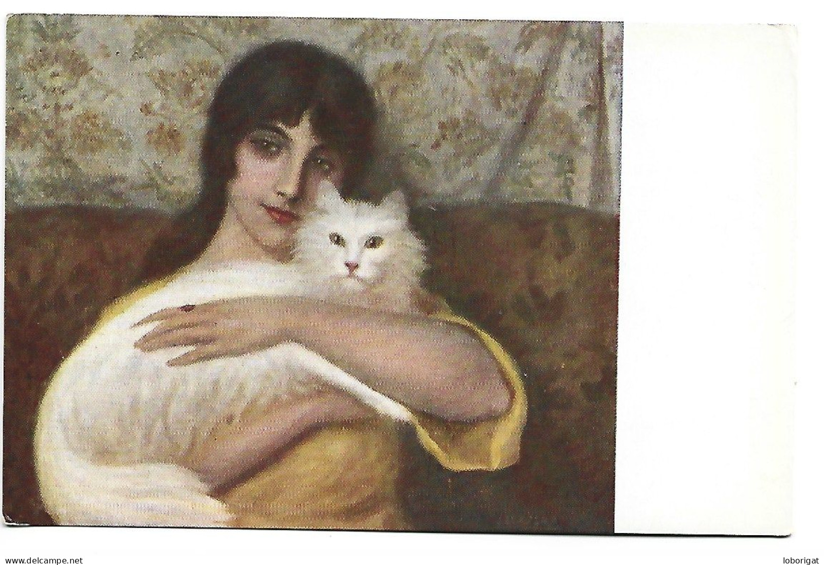 LA NIÑA DEL GATO.- J. LLASERA.- ( ESPAÑA ) - Pittura & Quadri