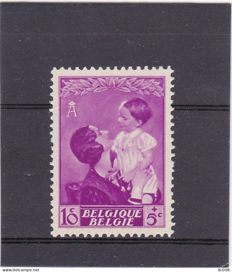 1937-COB 447-V1 10c Wit Uurwerk Op Pols-Montre Blanche - MNH - 1931-1960