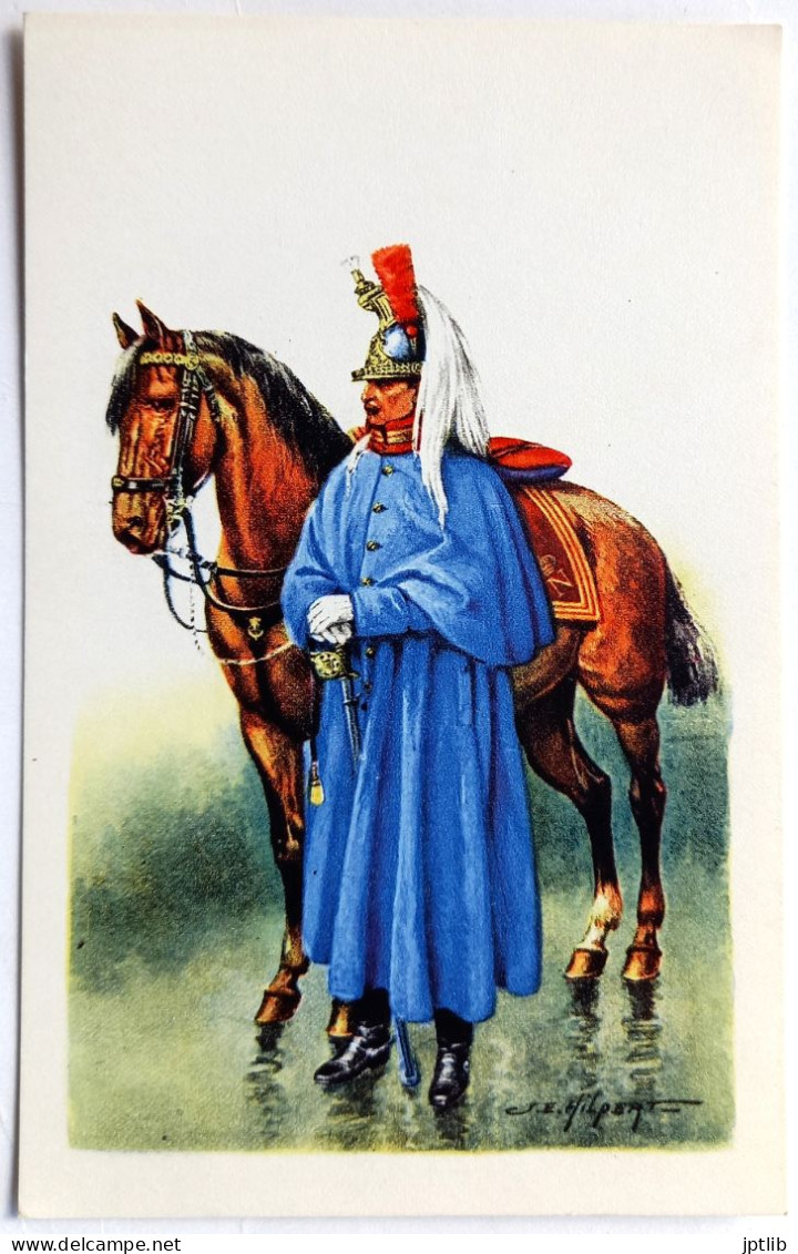 Carte Postale Illustrateur / J. E. HILPERT / Société D'Édition Française / CENT-GARDES - 7 - Sous-Officier En Manteau (1 - Sonstige & Ohne Zuordnung