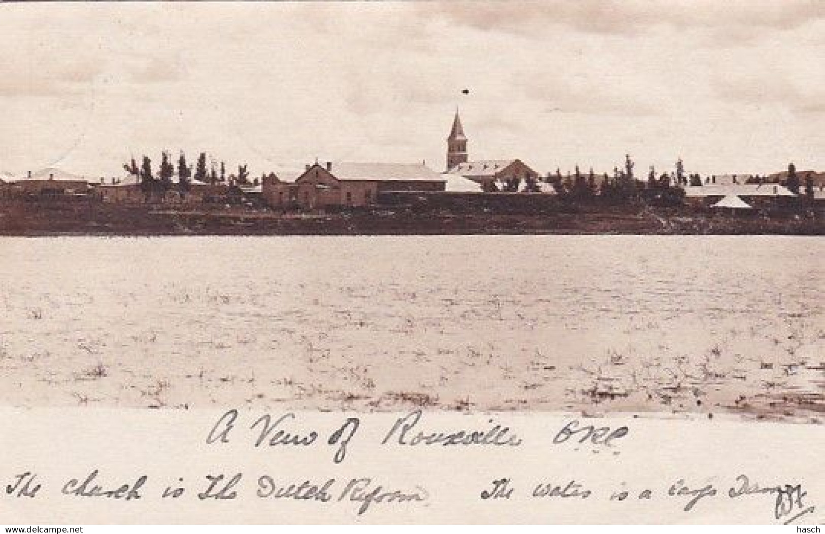 4823139Roxville, View Of Roxville With The Dutch Reformed Church. Little Crease Corners) - Afrique Du Sud