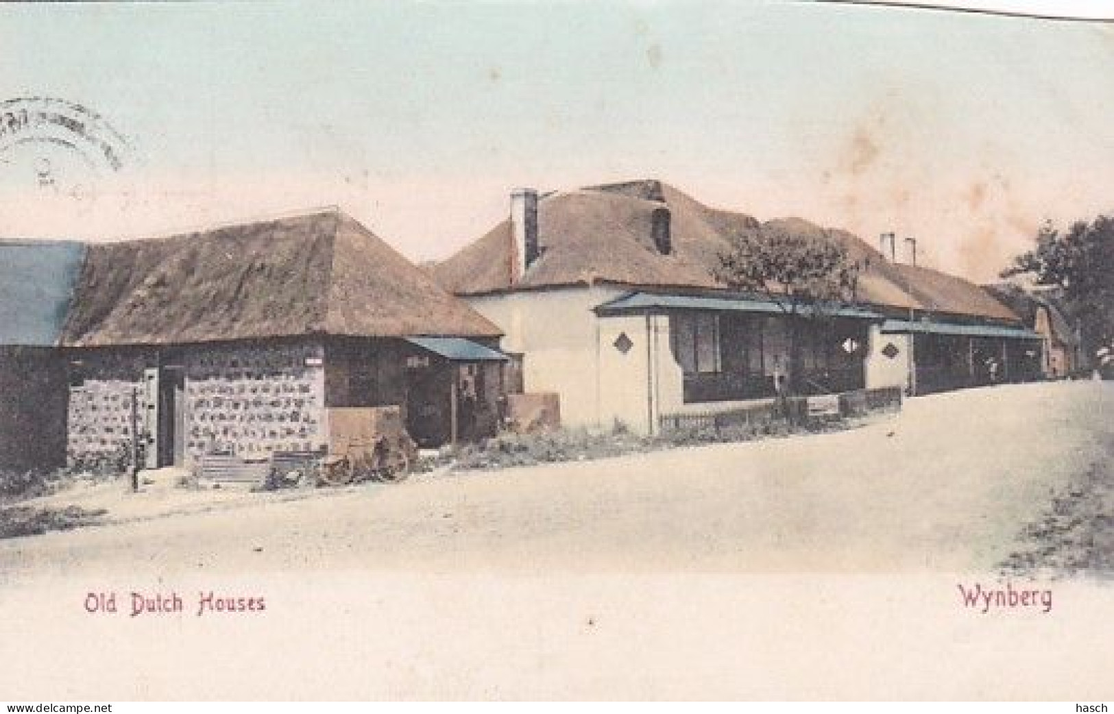 482391Wynberg, Old Dutch Houses. (postmark 1905)(top Is Cut Off) - Sudáfrica