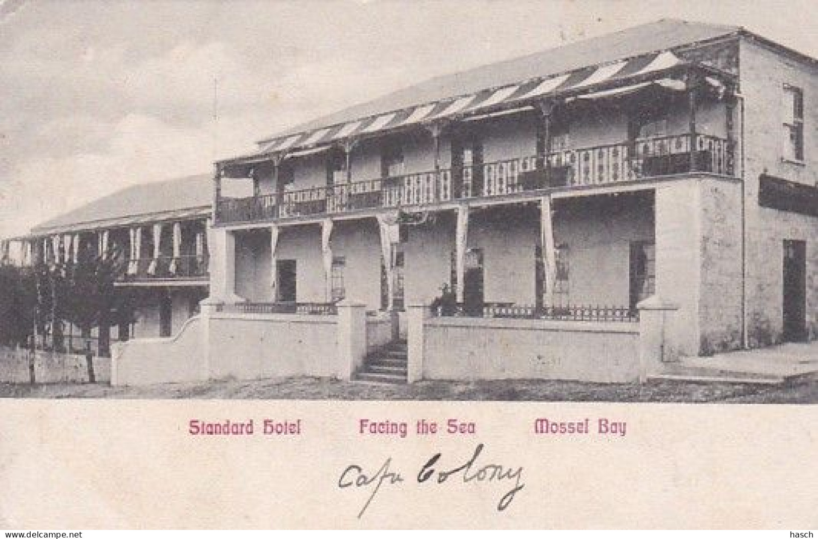 482392Mossel Bay, Standard Hotel – Facing The Sea. (little Crease Corners, Left Side Crease) - Afrique Du Sud