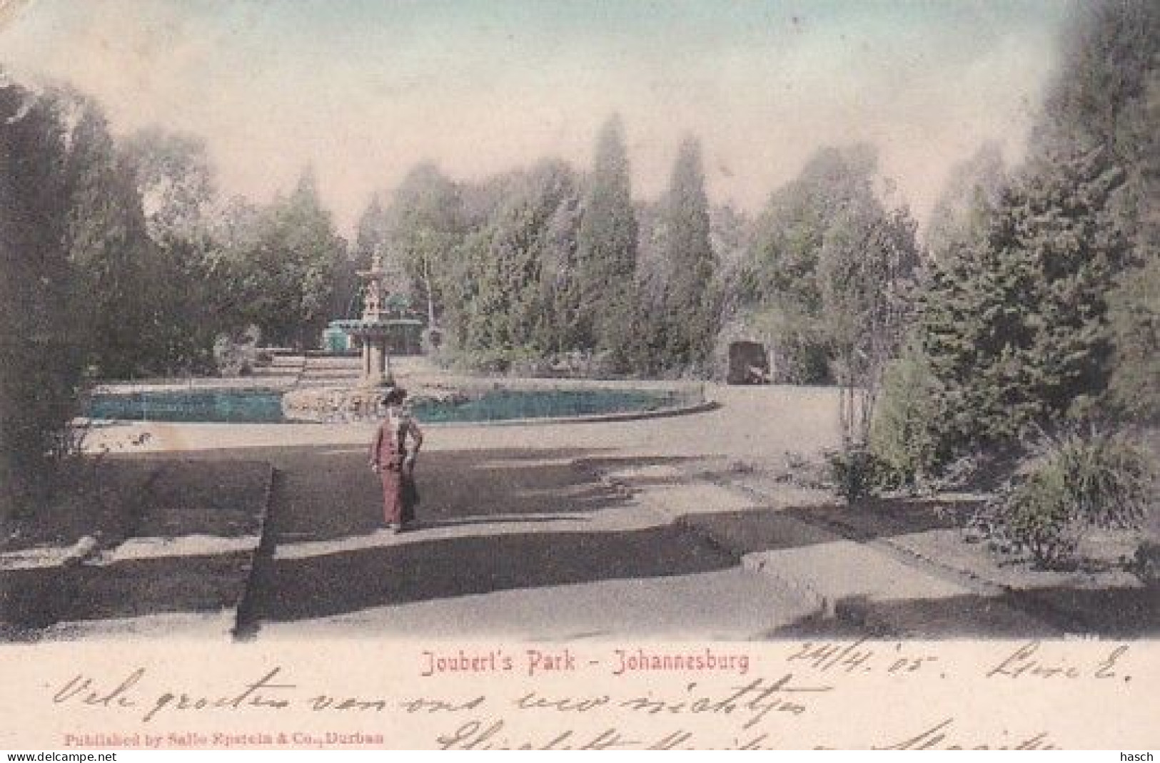 482370Johannesburg, Joubert’s Park. (postmark 1905)(little Crease Corners) - Sud Africa