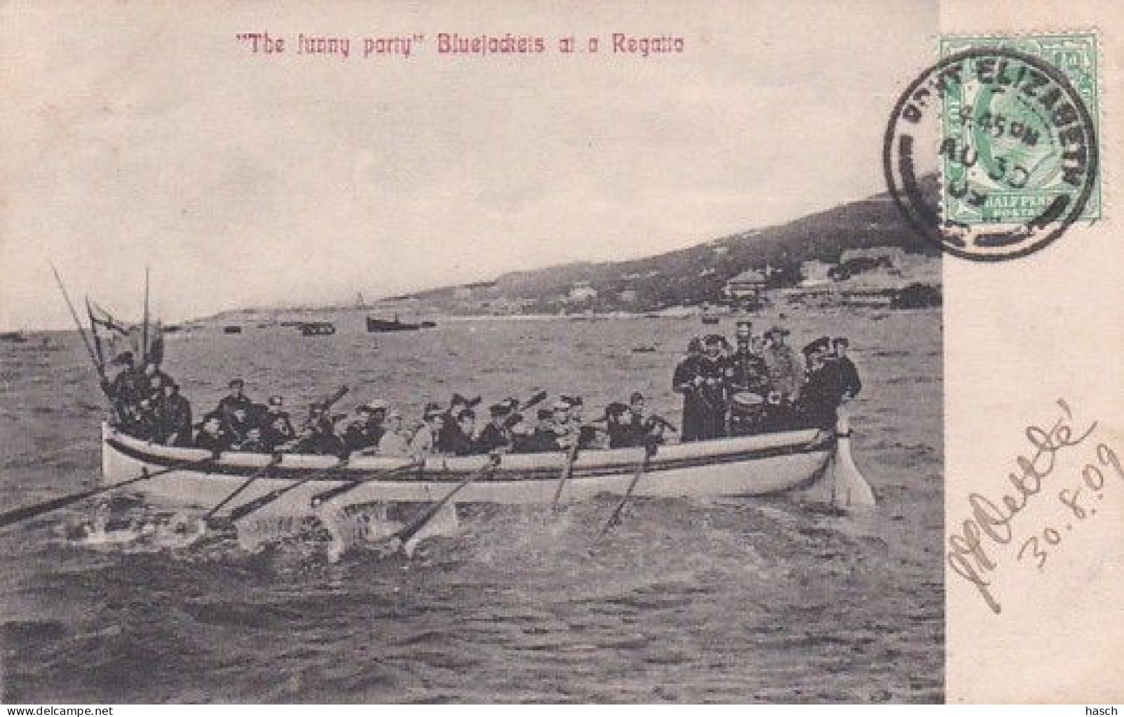 482352Port Elizabeth, The Funny Party Bluejackeis At A Regatta.(postmark 1909) - South Africa