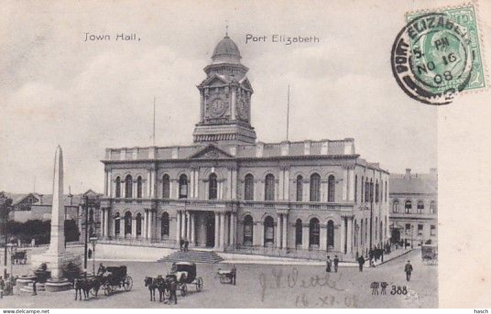 482310Port Eizabeth, Town Hall. 1908. - Sud Africa