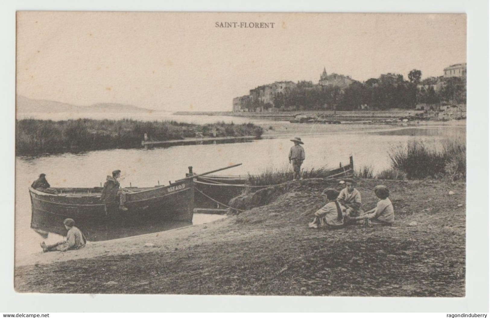 CPA - 20 - SAINT-FLORENT - Vue Du Port, Barques De Pêcheurs Et Enfants, Sans Légende - Coll J. Moretti N° 522 - SUPERBE - Sonstige & Ohne Zuordnung