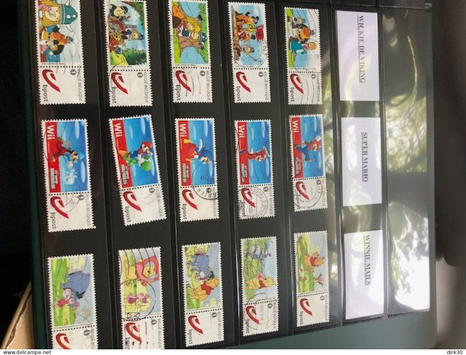 Belgie Duostamps Disney Winnie The Pooh 15 X Gestempeld Gepersonaliseerde Zegels (staat Zie Scan)  Strips Comics BD - Afgestempeld