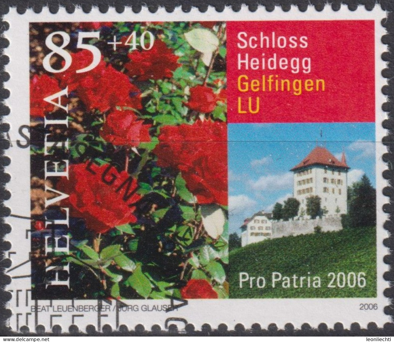 2006 Schweiz Pro Patria, Schloss Heidegg, Gelfingen LU ⵙ Zum:CH B293, Mi:CH 1962, Yt:CH 1887 - Gebraucht