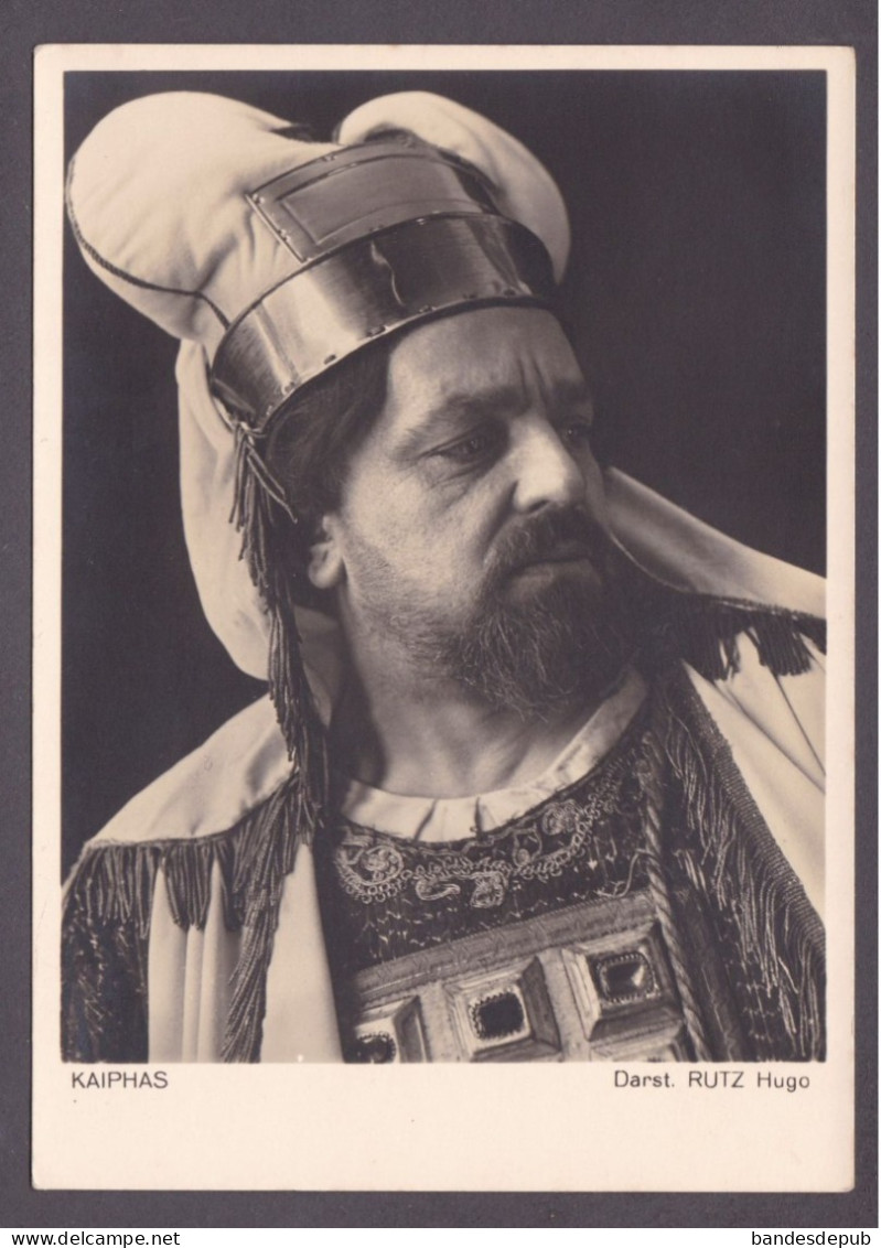 Jubilaums Passionspiele 1934 OBERAMMERGAU  Kaiphas Caiphe  Pretre Juif De Jerusalem Acteur Costume - Autres & Non Classés