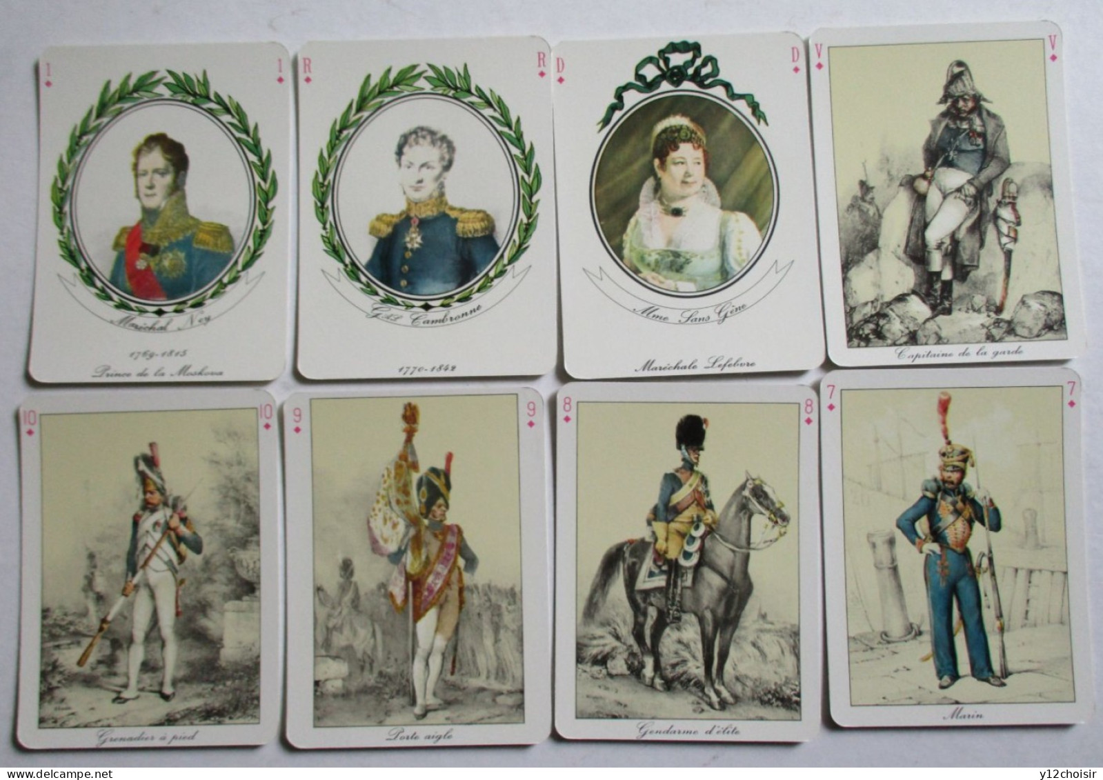 JEU DE CARTES COMPLET AVEC SA BOÎTE  LE JEU DU BLOCUS  ARMEE EMPEREUR NAPOLEON 1ER