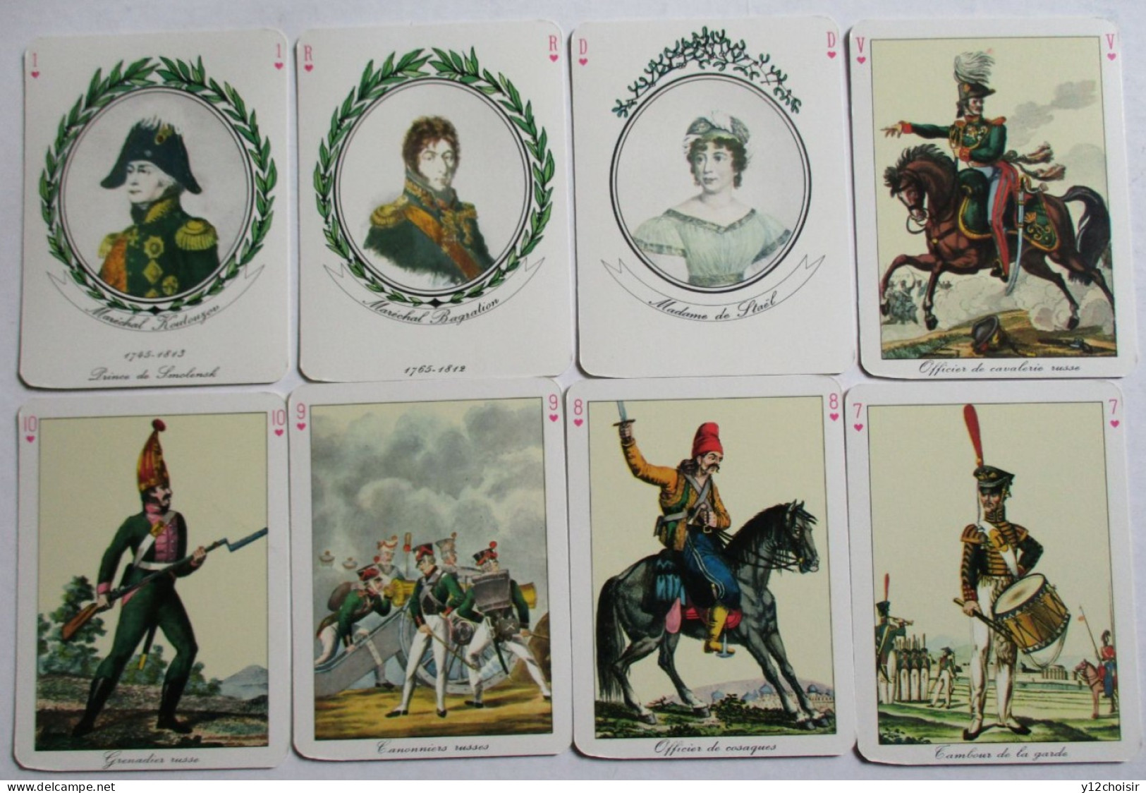 JEU DE CARTES COMPLET AVEC SA BOÎTE  LE JEU DU BLOCUS  ARMEE EMPEREUR NAPOLEON 1ER