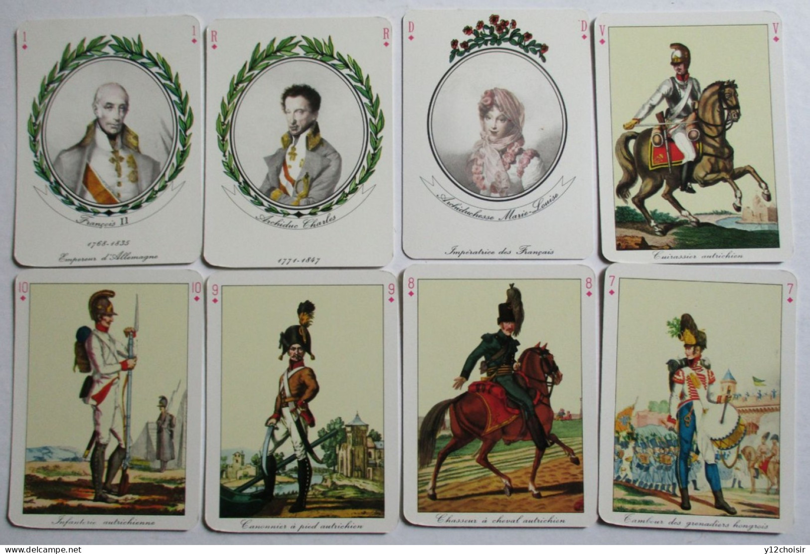 JEU DE CARTES COMPLET AVEC SA BOÎTE  LE JEU DU BLOCUS  ARMEE EMPEREUR NAPOLEON 1ER