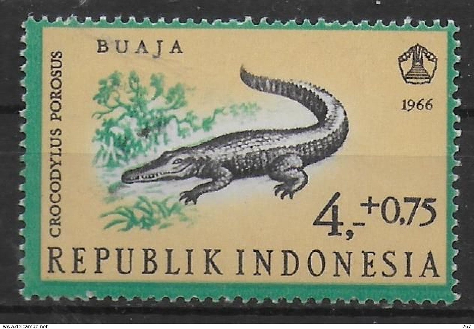 INDONESIE  N° 496   * *  Crocodile - Andere & Zonder Classificatie