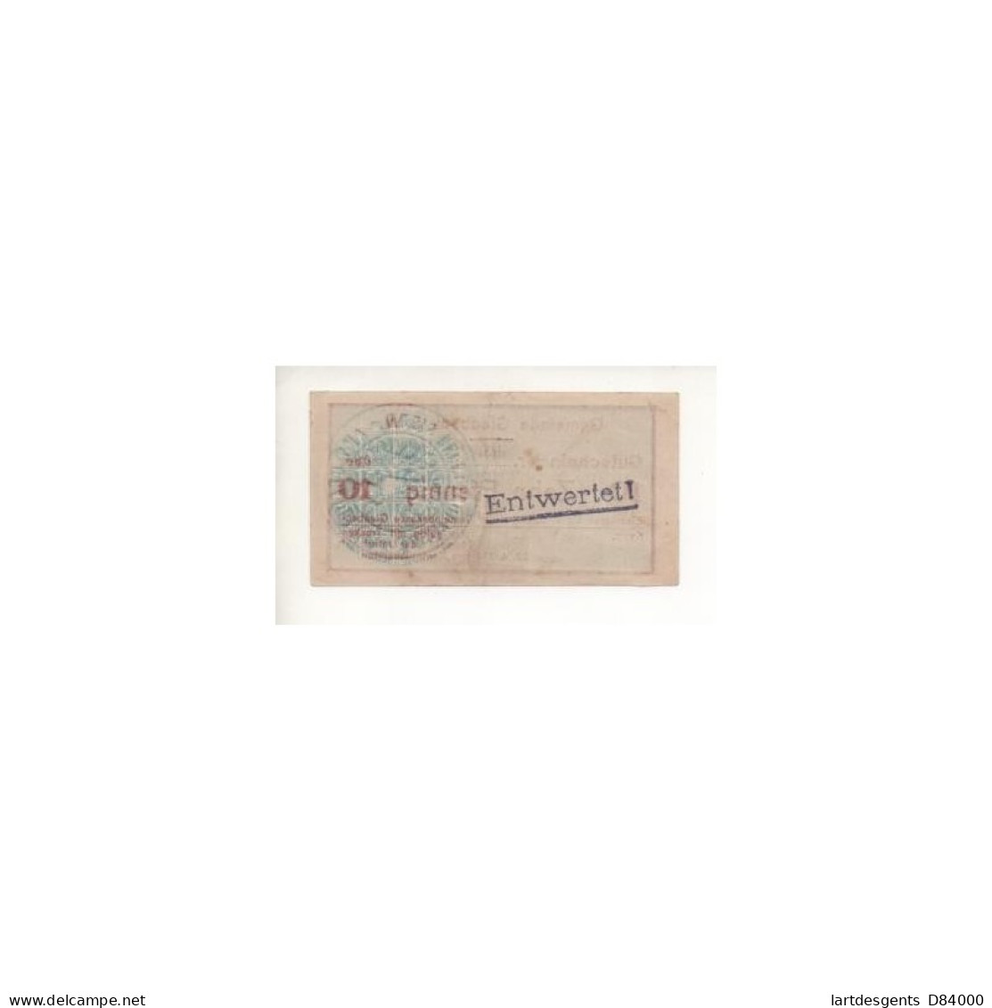 NOTGELD - GLADBECK - 10 Pfennig - 1917 (G035) - Lokale Ausgaben