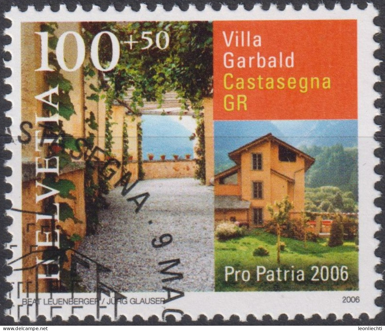 2006 Schweiz Pro Patria, Villa Garbald, Castasegna GR ⵙ Zum:CH B294, Mi:CH 1963, Yt:CH 1890 - Gebraucht