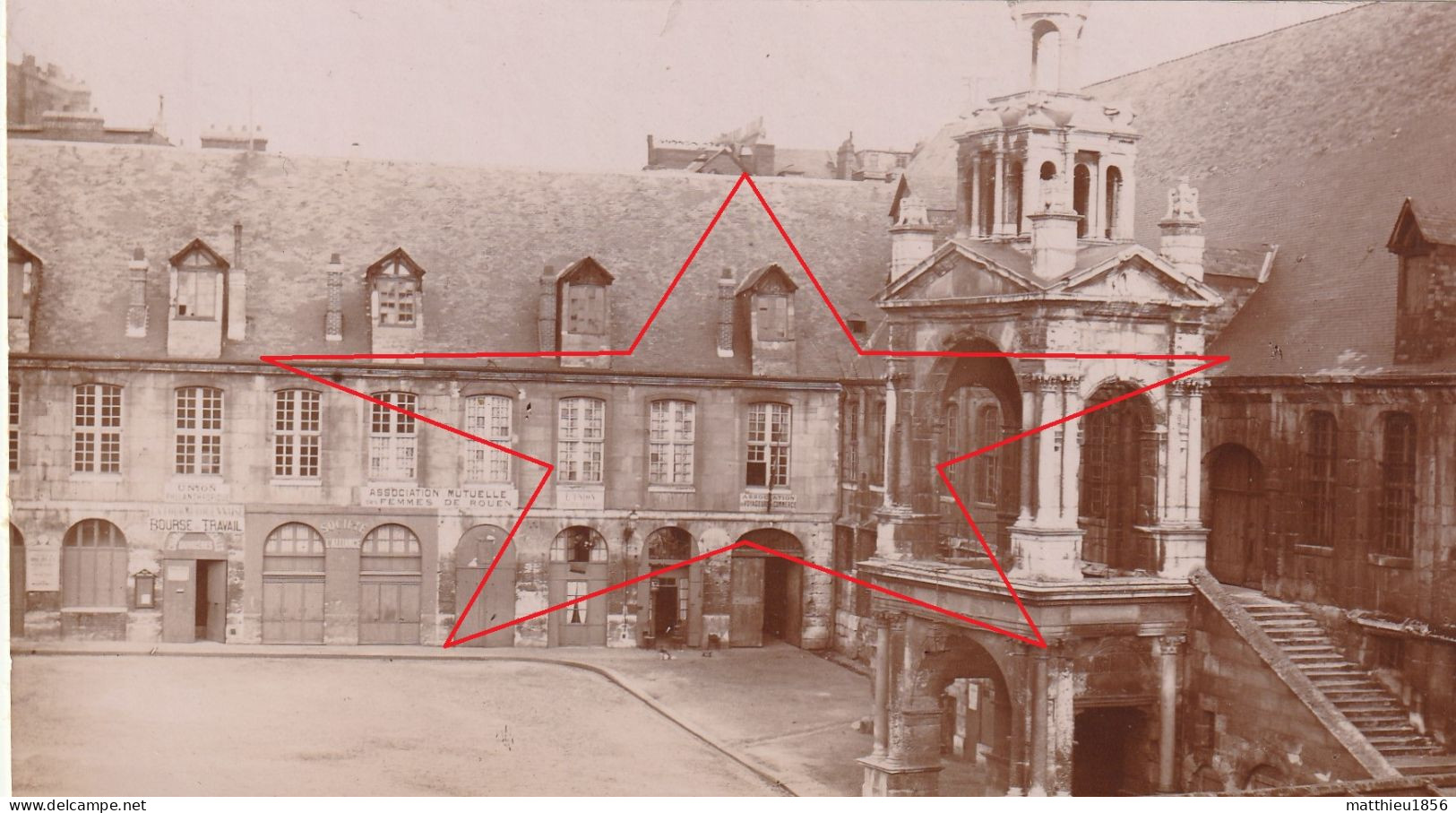 Photo 1899 ROUEN - Place De La Vieille Tour, "association Mutuelle Des Femmes De Rouen" (A256) - Rouen