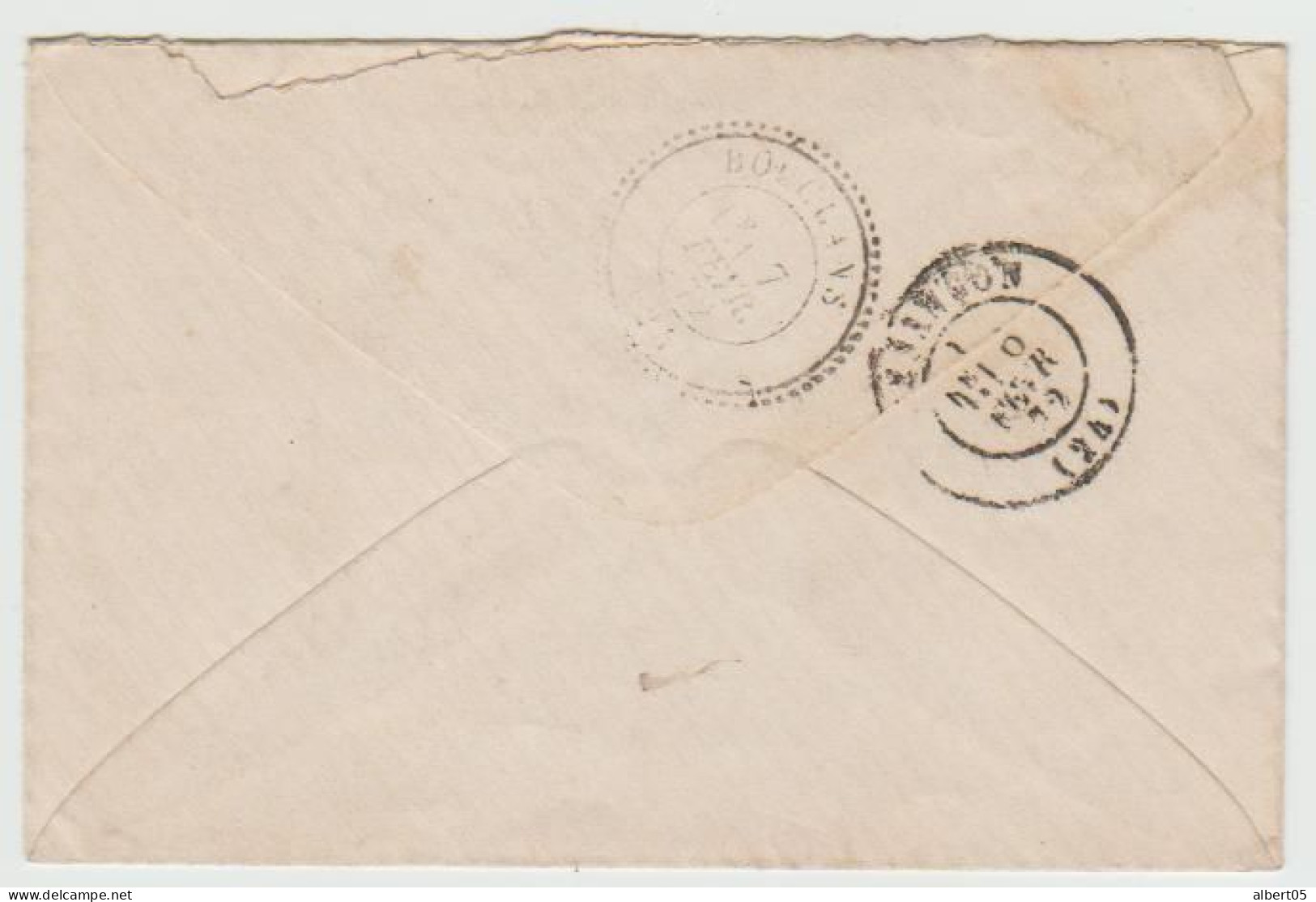 Petite Enveloppe De Belleherbe Pour Bouclans - Tàd Type 17 Du 6 FEv 72 - GC 428 Sur N° 60 - 1849-1876: Klassieke Periode