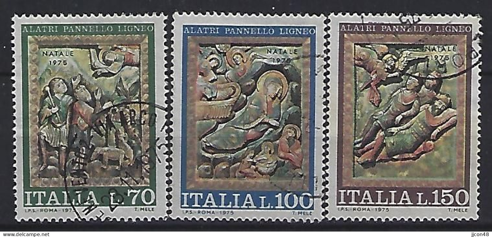 Italy 1975  Weihnachten  (o) Mi.1513-1515 - 1971-80: Usados