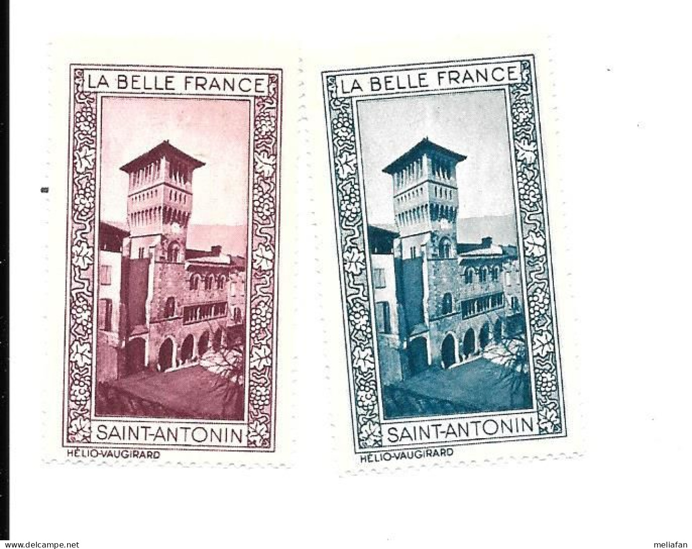 GF2163 - VIGNETTES BELLE FRANCE IMPRIMERIE VAUGIRARD - SAINT ANTONIN - Tourism (Labels)